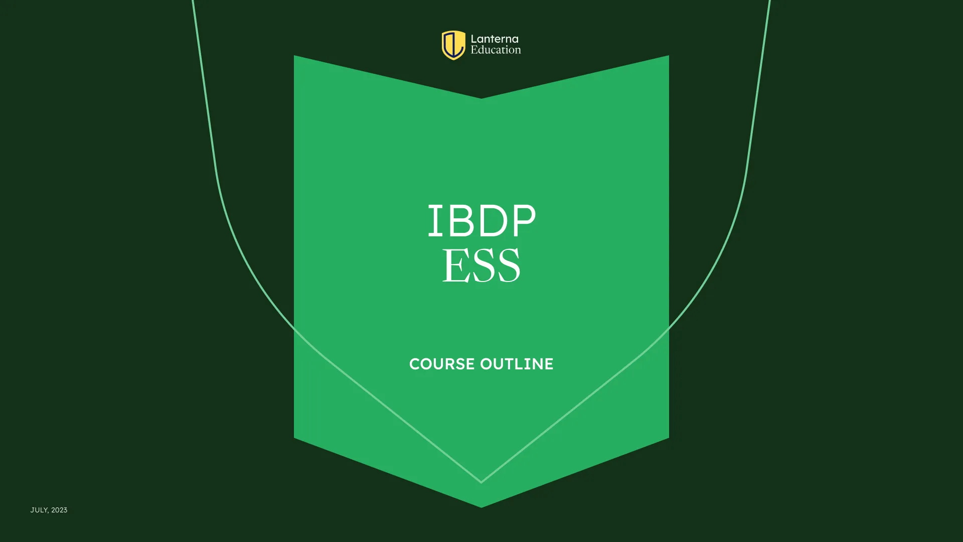 IBDP ESS Course Outline 2023