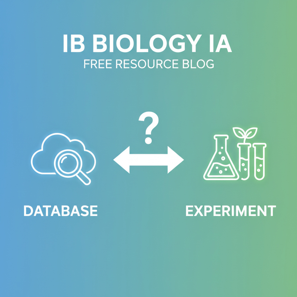 IB Biology IA: Database vs. Experiment Guide | Lanterna Education